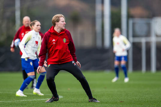 Press officer Fredrik Madestam of the Swedish women's