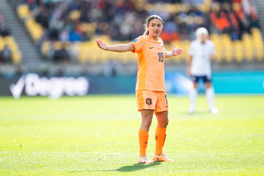 Danielle van de Donk of Netherlands reacts