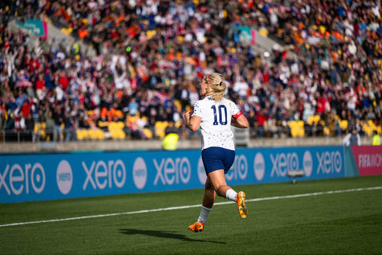 Lindsey Horan of USA celebrates