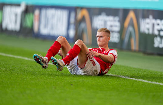 David Kristjan Olafsson of Kalmar looks dejected