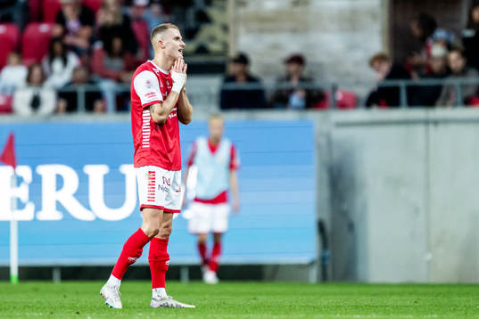 David Kristjan Olafsson of Kalmar looks dejected