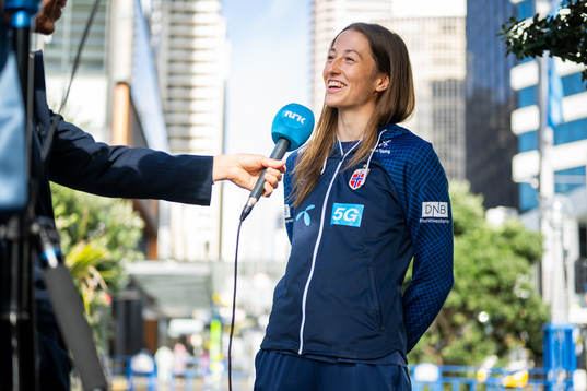 Goalkeeper Cecilie Fiskerstrand of the Norwegian women’s