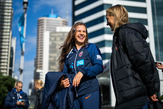 Tuva Hansen and Amalie Eikeland of the Norwegian women’s
