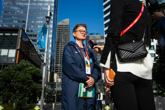 Monica Knudsen, assistant coach of the Norwegian women’s