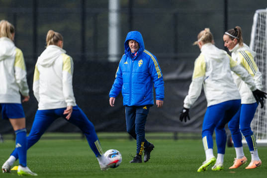 Head coach Peter Gerhardsson of the Swedish women's