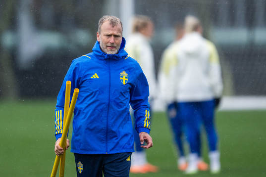 Physiotherapist Pontus Ekblom of the Swedish women's