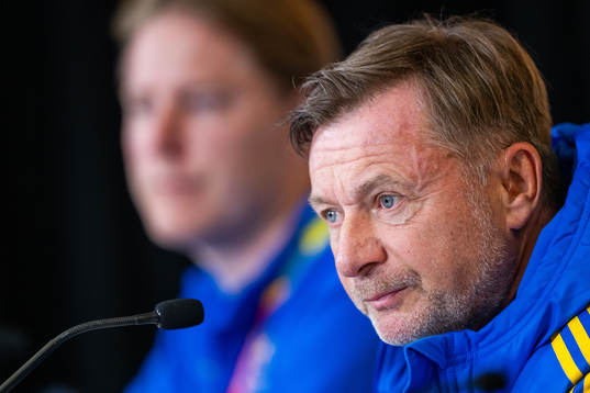 Head coach Peter Gerhardsson of the Swedish women's
