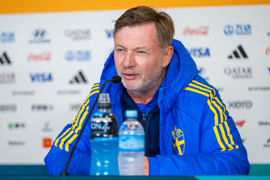 Head coach Peter Gerhardsson of the Swedish women's