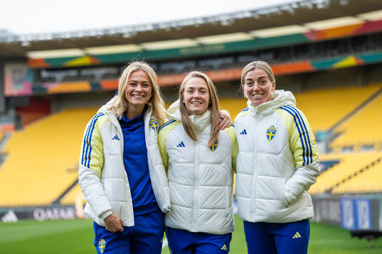 Fridolina Rolfö, Magdalena Eriksson and Linda Sembrant of