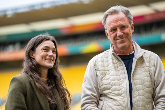 Saga Fredriksson and Henrik Strömblad of Swedish