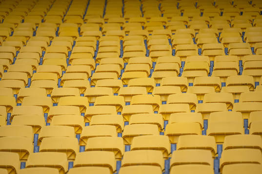 Chairs at Wellington Regional Stadium at a Pitch