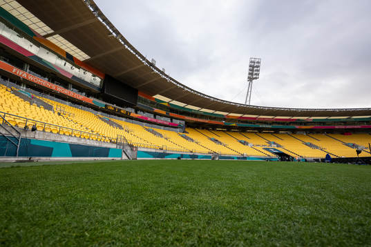 General view of Wellington Regional Stadium at a Pitch