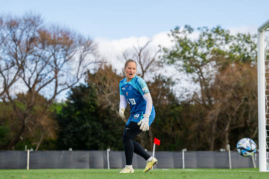 Goalkeeper Aurora Mikalsen of the Norwegian women’s