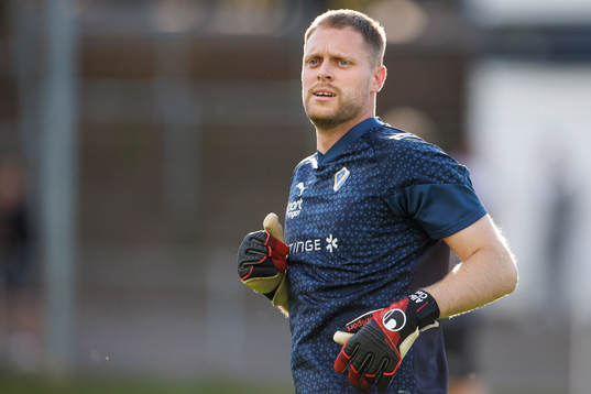 Halmstads målvakt Malkolm Nilsson Säfqvist