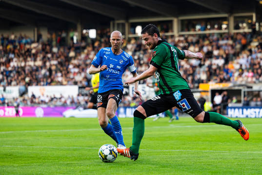 Halmstads Andreas Johansson och Varbergs Robin Tranberg