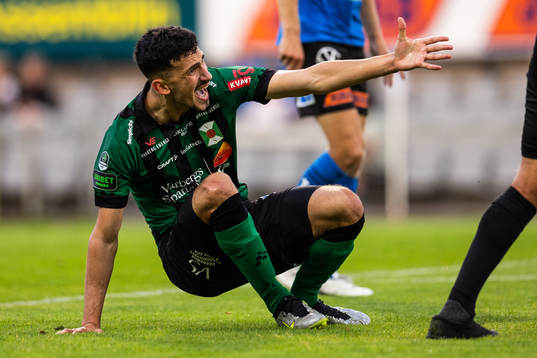 Varbergs Varbergs Dion Krasniqi reagerar
