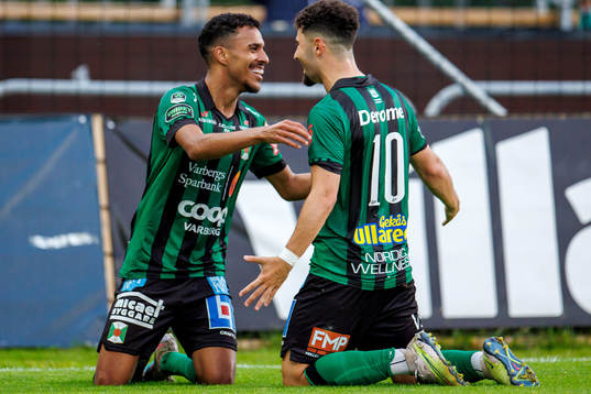 Varbergs Eliton Pardinho Toreta Junior och Ismet Lushaku