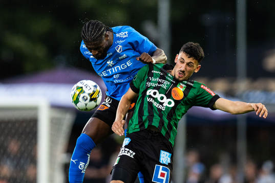 Halmstads Joseph Baffoe och Varbergs Dion Krasniqi