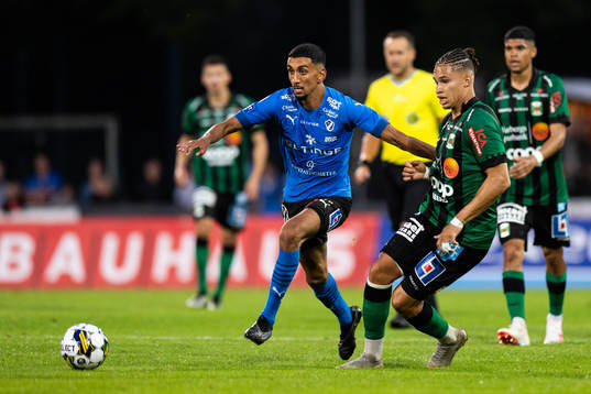 Halmstads Amir Al-Ammari och Varbergs Maxime Anne Marie