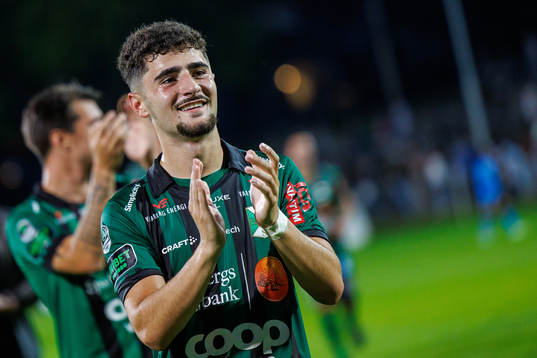 Varbergs Ismet Lushaku jublar