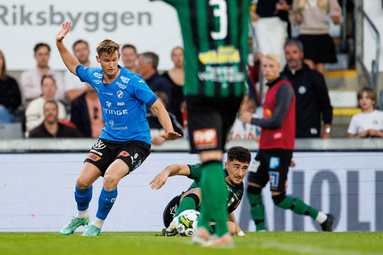 Halmstads Jonathan Svedberg och Varbergs Ismet Lushaku
