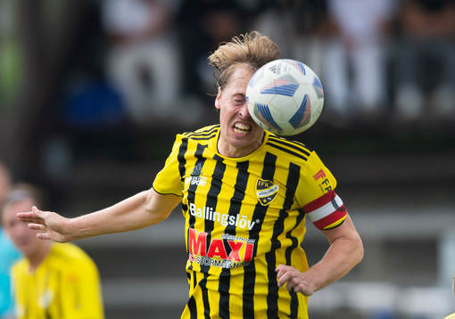 IFK Hässleholms Robin Strömberg I matchen i div. 2