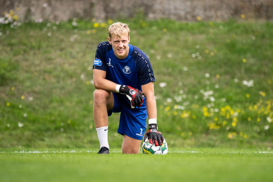 Kasper Thiesson Kristensen  en träning med Trelleborg