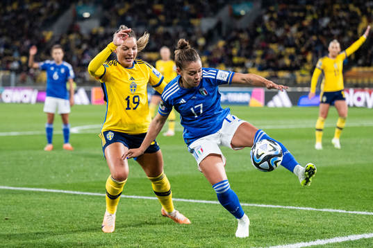 Johanna Rytting Kaneryd of Sweden and Lisa Boattin of Italy
