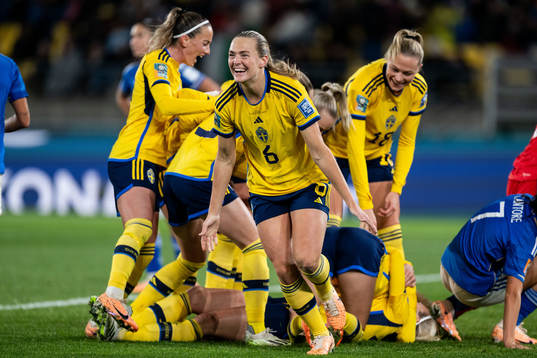 Magdalena Eriksson of Sweden celebrates