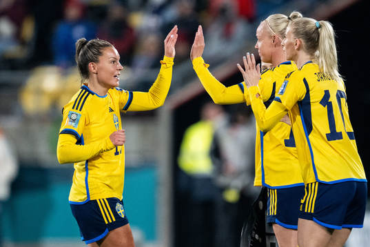 Johanna Rytting Kaneryd, Caroline Seger and Sofia Jakobsson