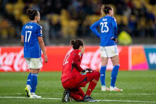 Lisa Boattin, goalkeeper Francesca Durante and Cecilia