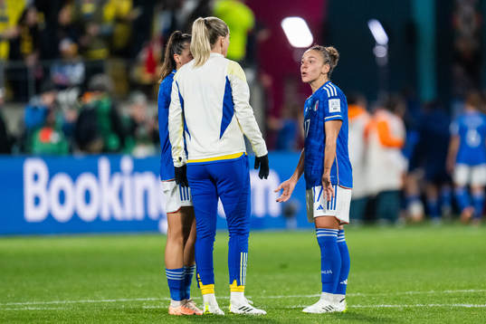 Linda Sembrant of Sweden and Lisa Boattin of Italy