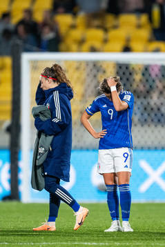 Valentina Giacinti of Italy looks dejected