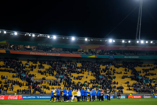 The Swedish team gather