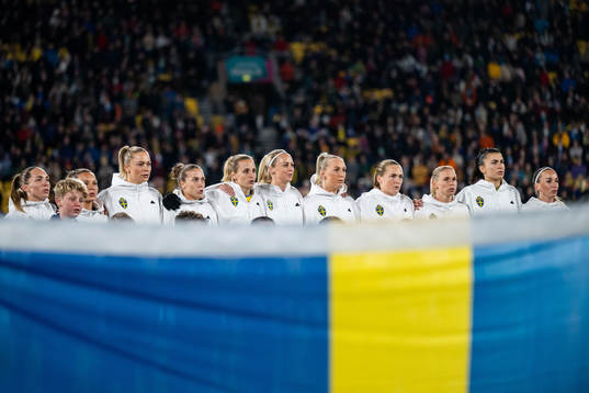 Players of Sweden at line-up