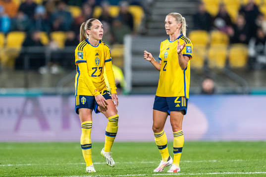 Elin Rubensson and Jonna Andersson of Sweden