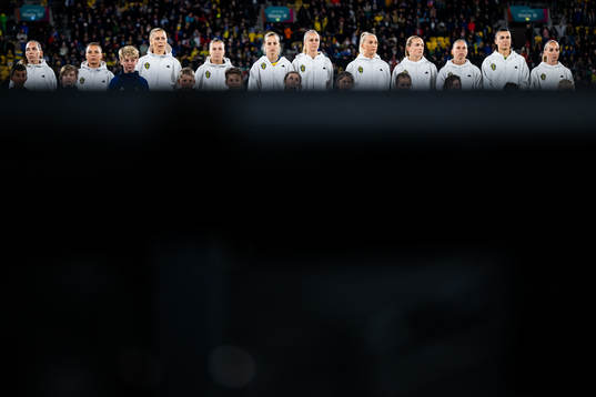 Players of Sweden at line-up