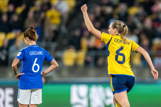 Magdalena Eriksson of Sweden celebrates