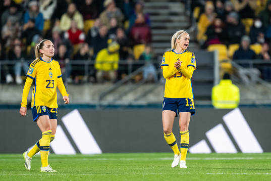 Elin Rubensson and Amanda Ilestedt of Sweden