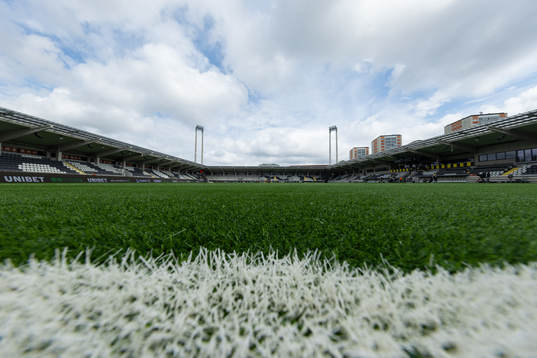 Bravida Arena innan fotbollsmatchen i Allsvenskan mellan