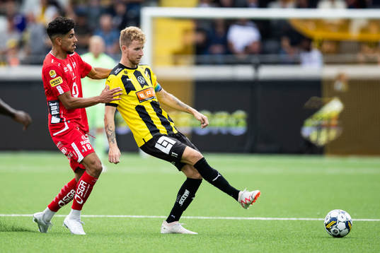 Elfsborgs Ahmed Qasem och Häckens Samuel Gustafson
