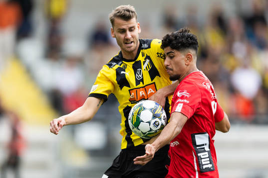 Häckens Johan Hammar och Elfsborgs Ahmed Qasem