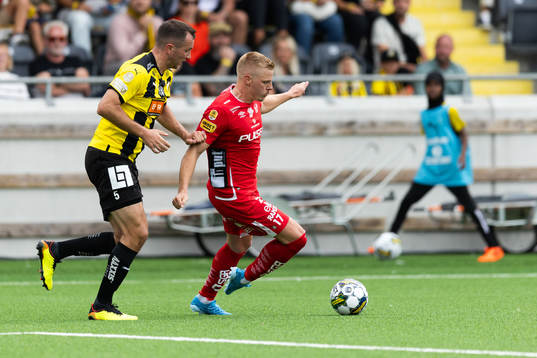 Häckens Even Hovland och Elfsborgs Per Frick