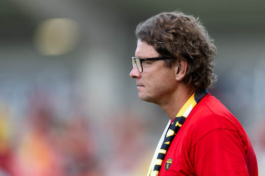 Elfsborgs klubbchef Stefan Andreasson innan fotbollsmatchen