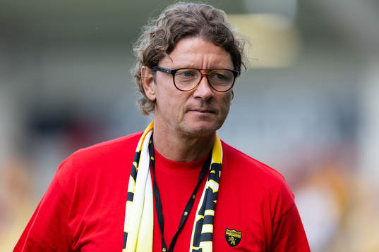 Elfsborgs klubbchef Stefan Andreasson innan fotbollsmatchen