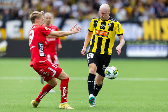Elfsborgs Jeppe Møldrup Okkels och Häckens Valgeir Lunddal
