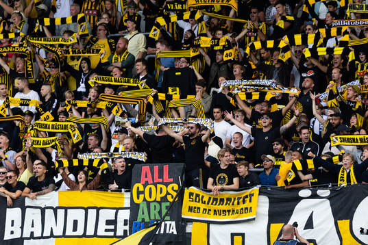 under fotbollsmatchen i Allsvenskan mellan Häcken och