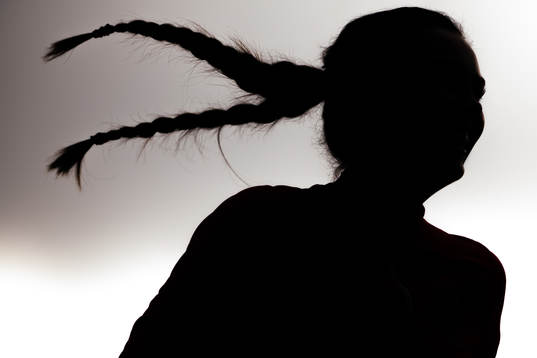 The silhouette of Ingrid Syrstad Engen of the Norwegian