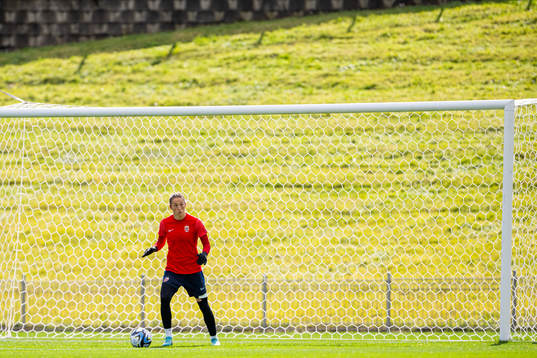 Goalkeeper Cecilie Fiskerstrand of the Norwegian women’s