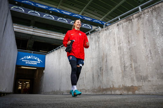 Goalkeeper Cecilie Fiskerstrand of the Norwegian women’s